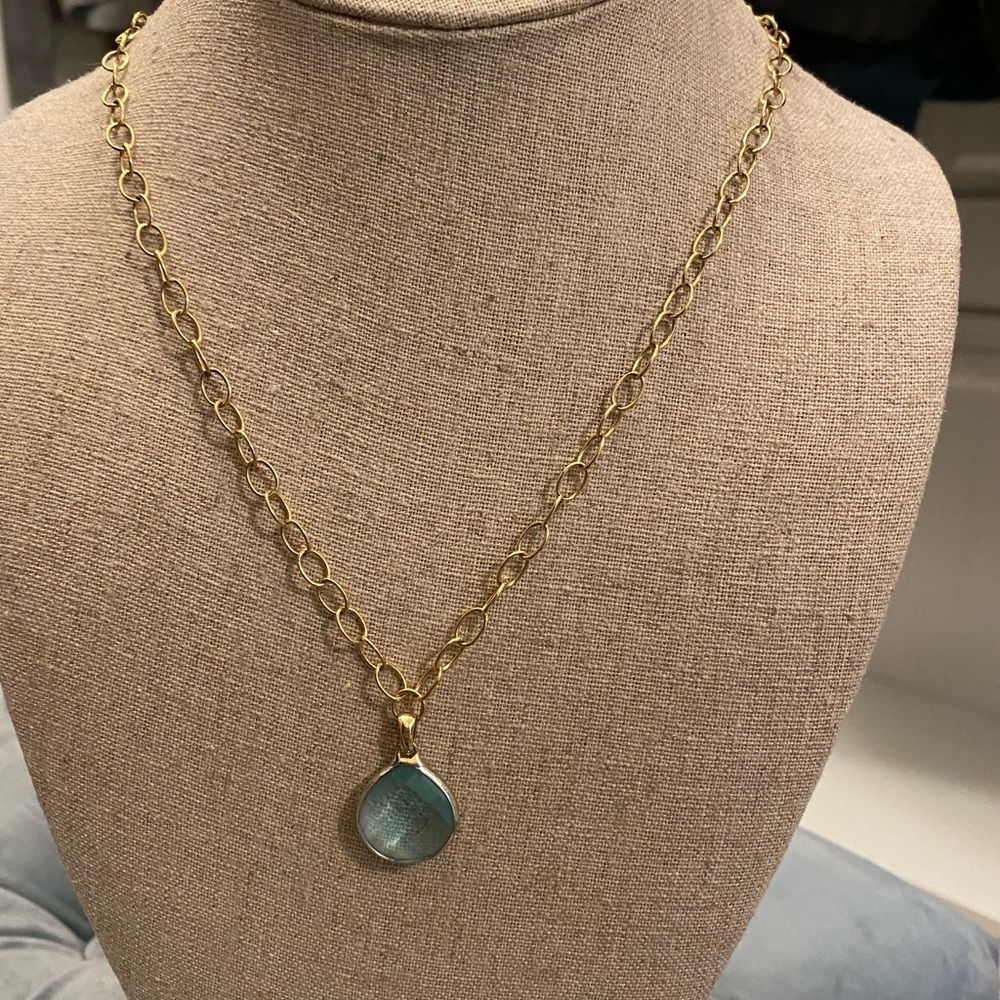 Stella & Dot Aqua Serenity Necklace